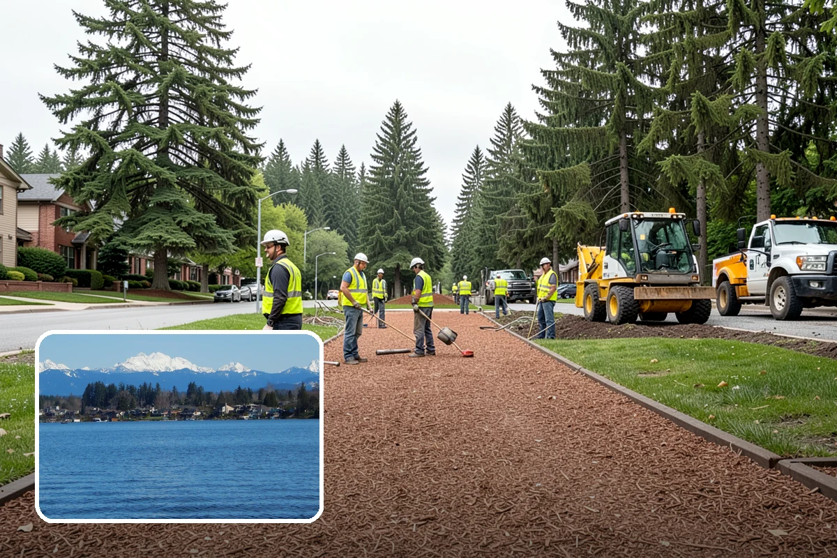 Facility Pressure Washing in Lake Stevens, Snohomish County, WA - Removes slip-hazard moss and algae from walkways and entries