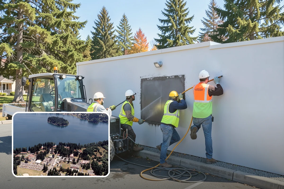 Facility Pressure Washing in Lakewood, Pierce County, WA - Removes slip-hazard moss and algae from walkways and entries