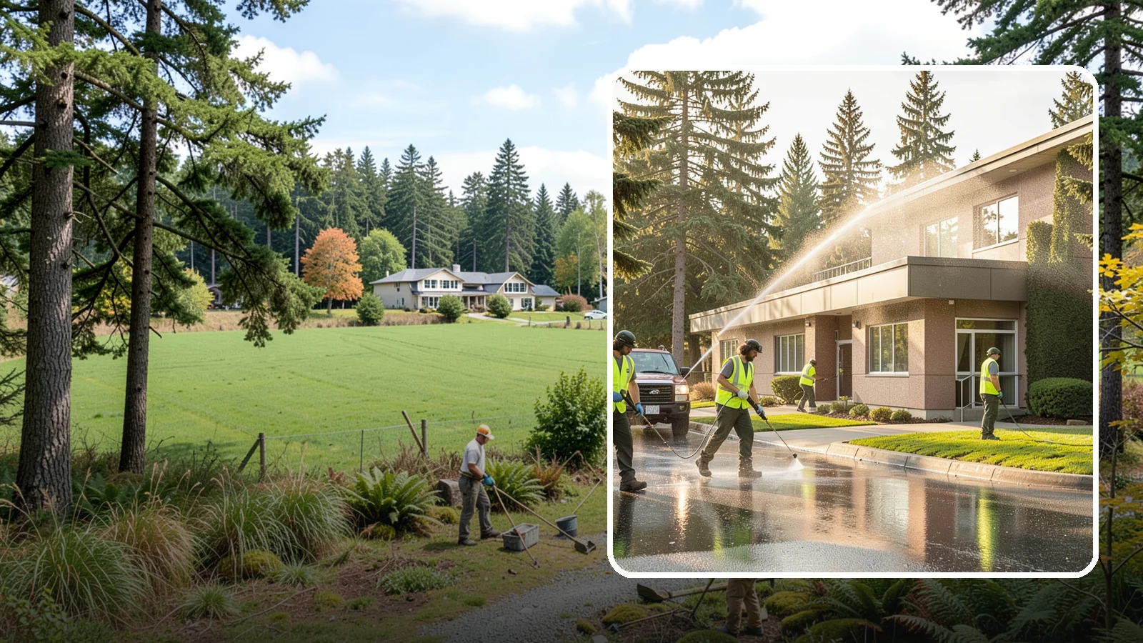 Facility Pressure Washing in Lyman, Skagit County, WA - Remove moss, grime, and buildup from facility exteriors and hardscapes to protect surfaces and public safety.
