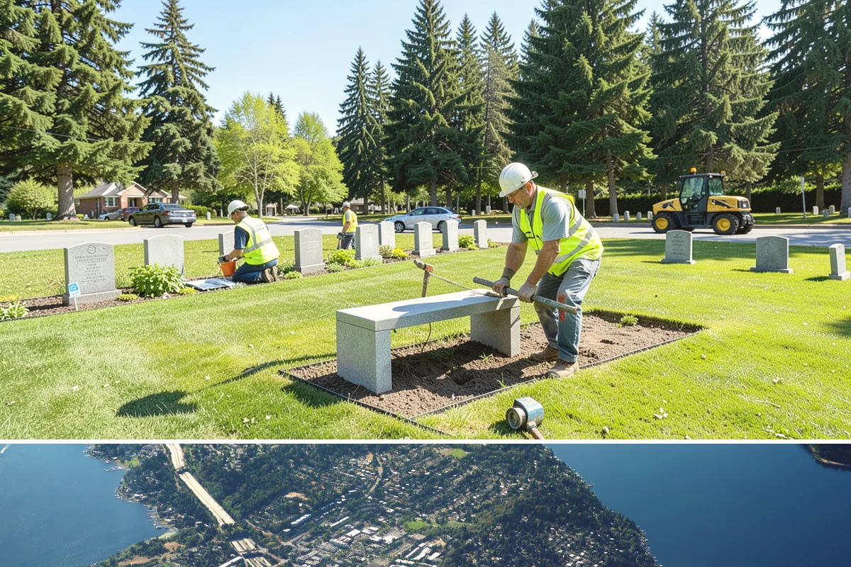 Facility Pressure Washing in Mercer Island, King County, WA - Spring and early summer cleaning removes the moss and algae accumulated through the wet Northwest winter.