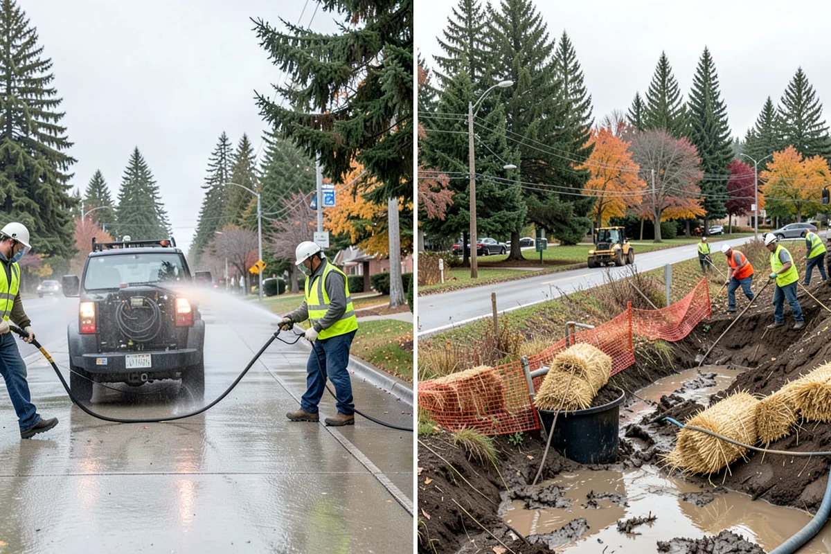 Facility Pressure Washing in Normandy Park, King County, WA - Surface assessment and pressure and method selection