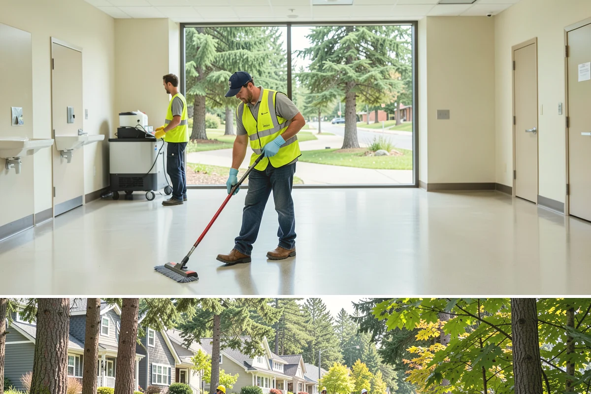 Facility Pressure Washing in Normandy Park, King County, WA - Spring and early summer cleaning removes the moss and algae accumulated through the wet Northwest winter.