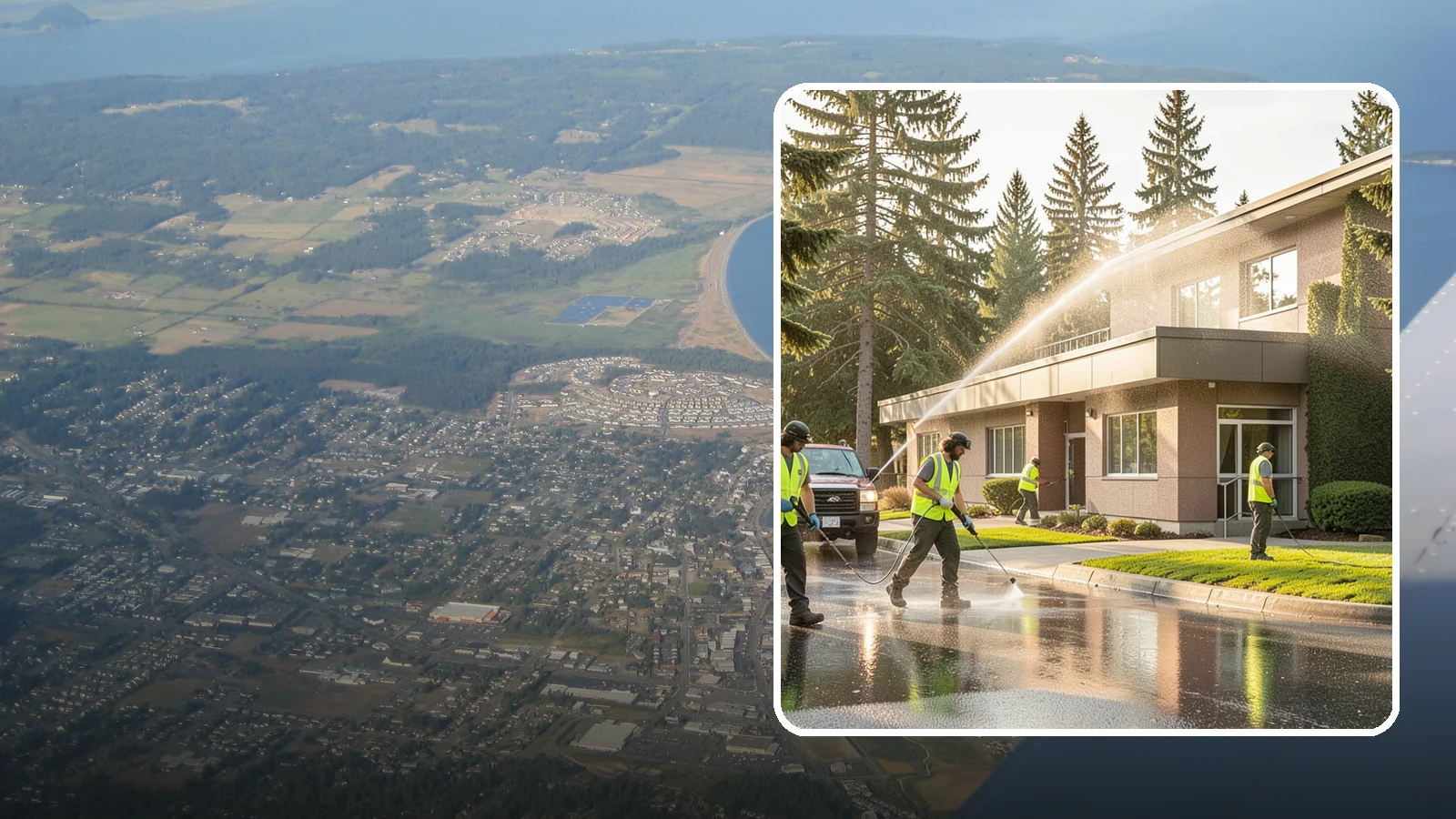 Facility Pressure Washing in Oak Harbor, Island County, WA - Remove moss, grime, and buildup from facility exteriors and hardscapes to protect surfaces and public safety.