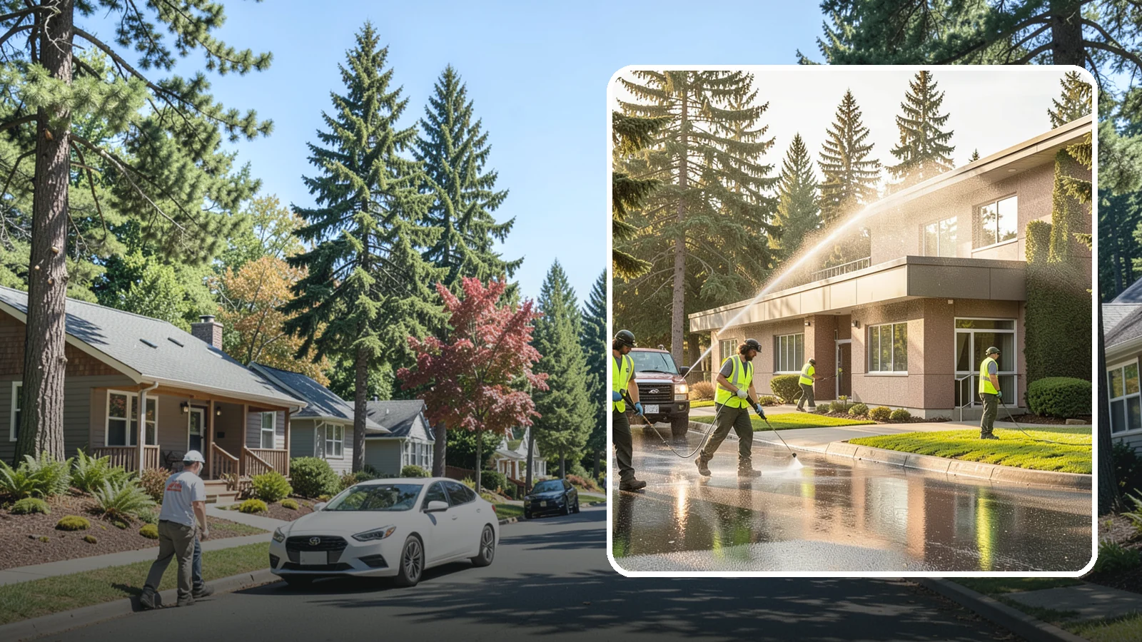 Facility Pressure Washing in Orting, Pierce County, WA - Remove moss, grime, and buildup from facility exteriors and hardscapes to protect surfaces and public safety.