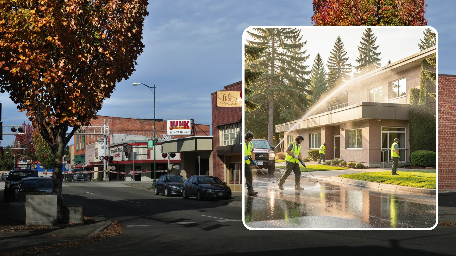 Facility Pressure Washing in Puyallup, Pierce County, WA - Remove moss, grime, and buildup from facility exteriors and hardscapes to protect surfaces and public safety.