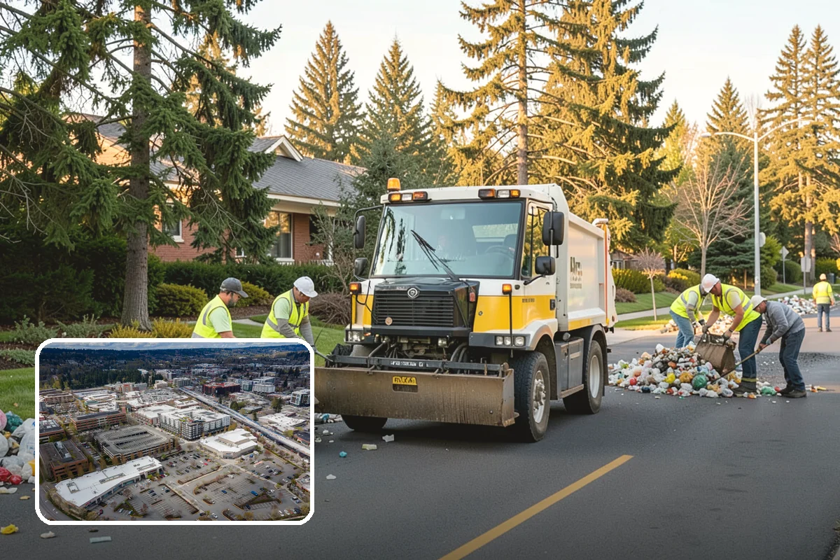 Facility Pressure Washing in Redmond, King County, WA - Removes slip-hazard moss and algae from walkways and entries