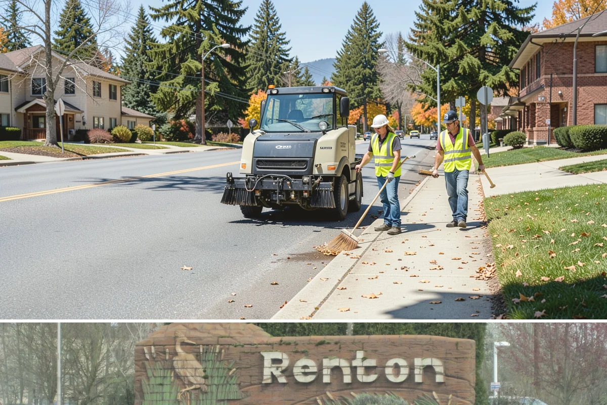 Facility Pressure Washing in Renton, King County, WA - Spring and early summer cleaning removes the moss and algae accumulated through the wet Northwest winter.