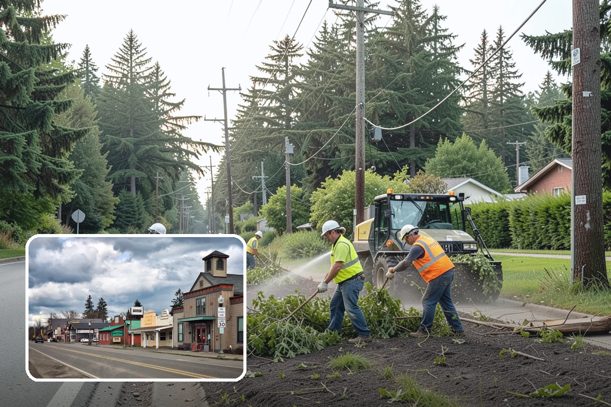 Facility Pressure Washing in Roy, Pierce County, WA - Removes slip-hazard moss and algae from walkways and entries
