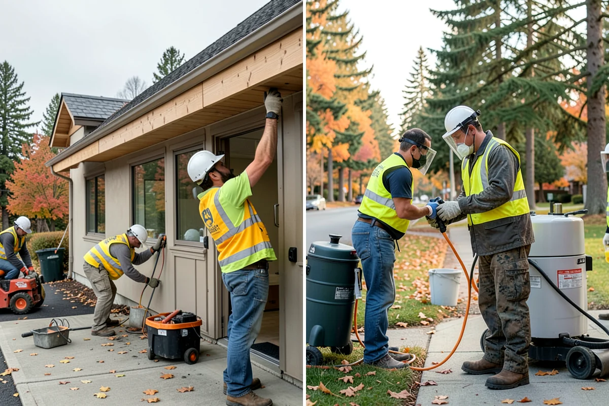 Facility Pressure Washing in SeaTac, King County, WA - Surface assessment and pressure and method selection