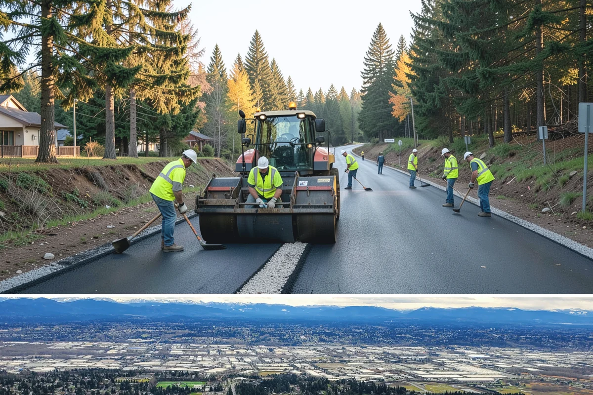Facility Pressure Washing in SeaTac, King County, WA - Spring and early summer cleaning removes the moss and algae accumulated through the wet Northwest winter.