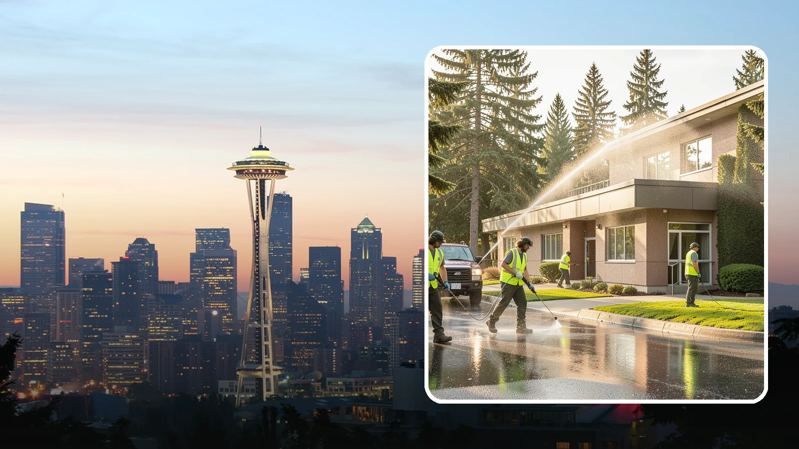 Facility Pressure Washing in Seattle, King County, WA - Remove moss, grime, and buildup from facility exteriors and hardscapes to protect surfaces and public safety.