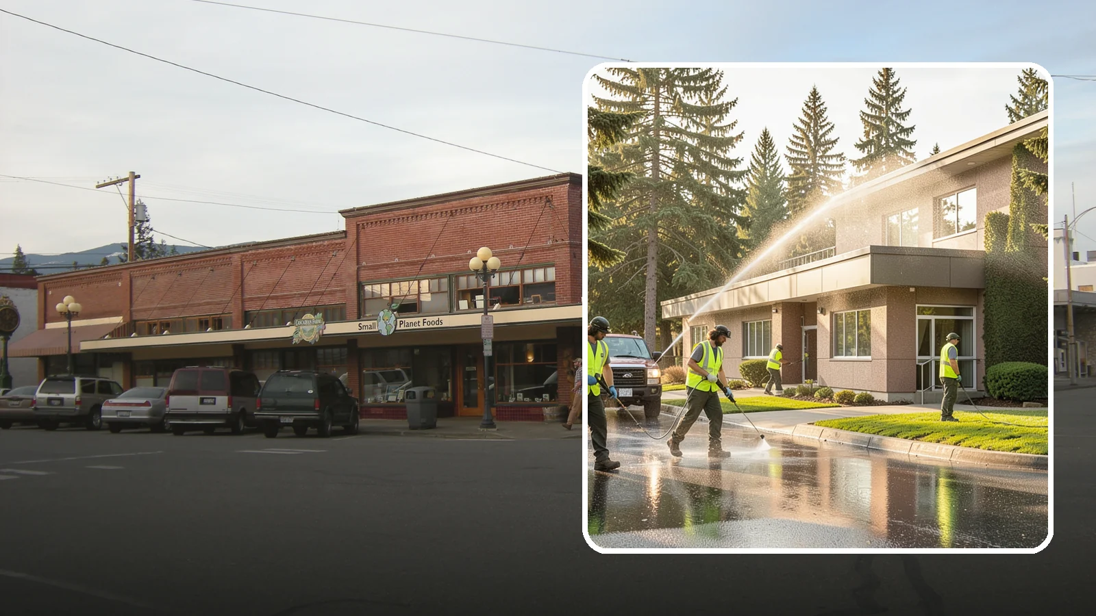 Facility Pressure Washing in Sedro-Woolley, Skagit County, WA - Remove moss, grime, and buildup from facility exteriors and hardscapes to protect surfaces and public safety.
