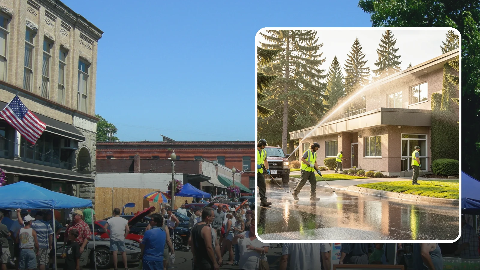 Facility Pressure Washing in Snohomish, Snohomish County, WA - Remove moss, grime, and buildup from facility exteriors and hardscapes to protect surfaces and public safety.