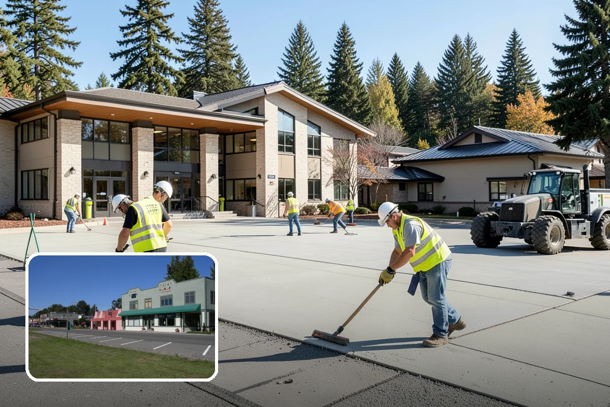 Facility Pressure Washing in Snoqualmie, King County, WA - Removes slip-hazard moss and algae from walkways and entries