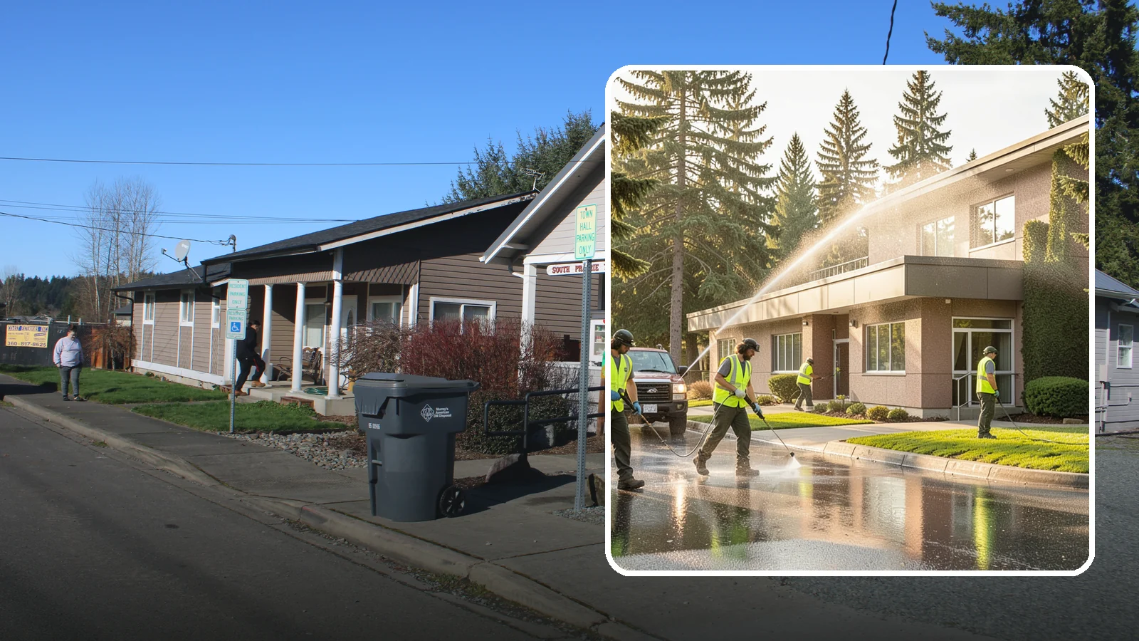 Facility Pressure Washing in South Prairie, Pierce County, WA - Remove moss, grime, and buildup from facility exteriors and hardscapes to protect surfaces and public safety.