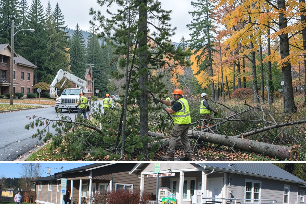 Facility Pressure Washing in South Prairie, Pierce County, WA - Spring and early summer cleaning removes the moss and algae accumulated through the wet Northwest winter.