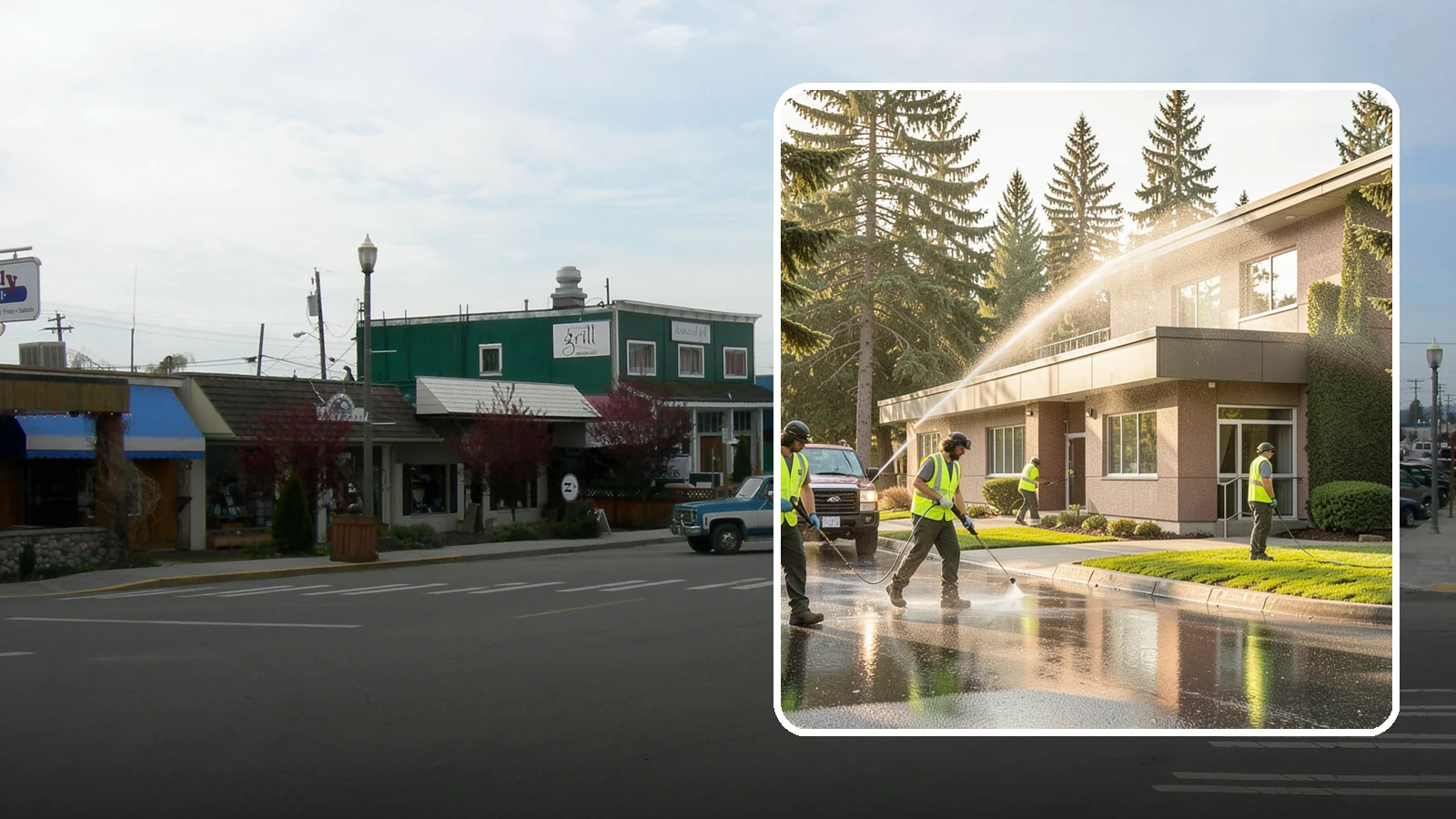 Facility Pressure Washing in Stanwood, Snohomish County, WA - Remove moss, grime, and buildup from facility exteriors and hardscapes to protect surfaces and public safety.
