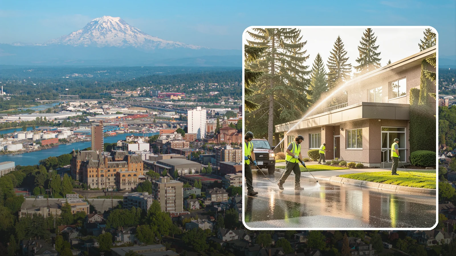 Facility Pressure Washing in Tacoma, Pierce County, WA - Remove moss, grime, and buildup from facility exteriors and hardscapes to protect surfaces and public safety.