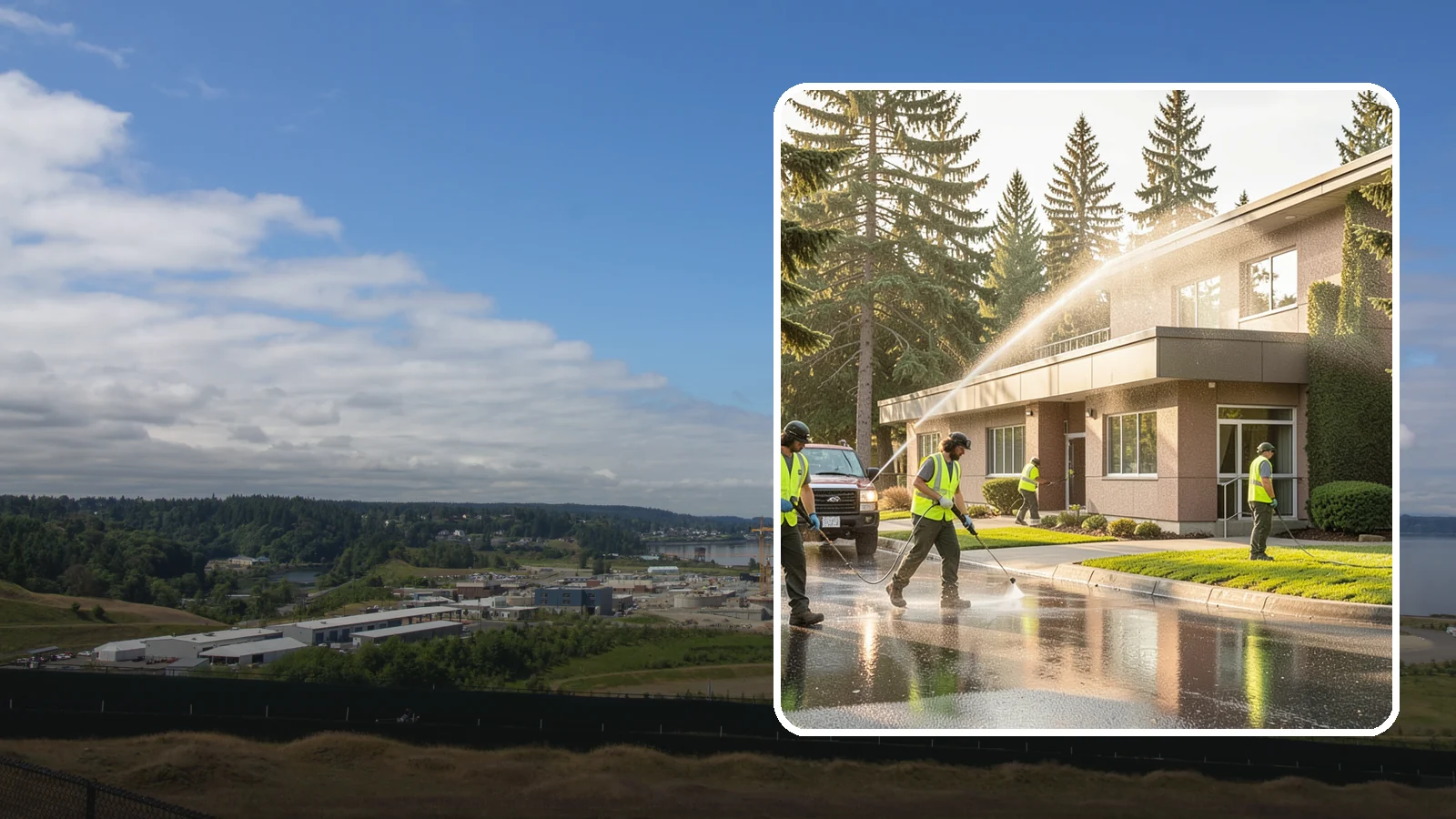 Facility Pressure Washing in University Place, Pierce County, WA - Remove moss, grime, and buildup from facility exteriors and hardscapes to protect surfaces and public safety.