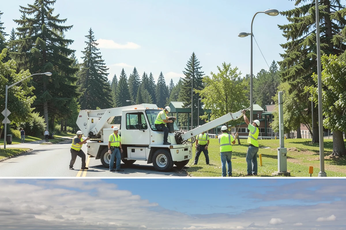Facility Pressure Washing in University Place, Pierce County, WA - Spring and early summer cleaning removes the moss and algae accumulated through the wet Northwest winter.