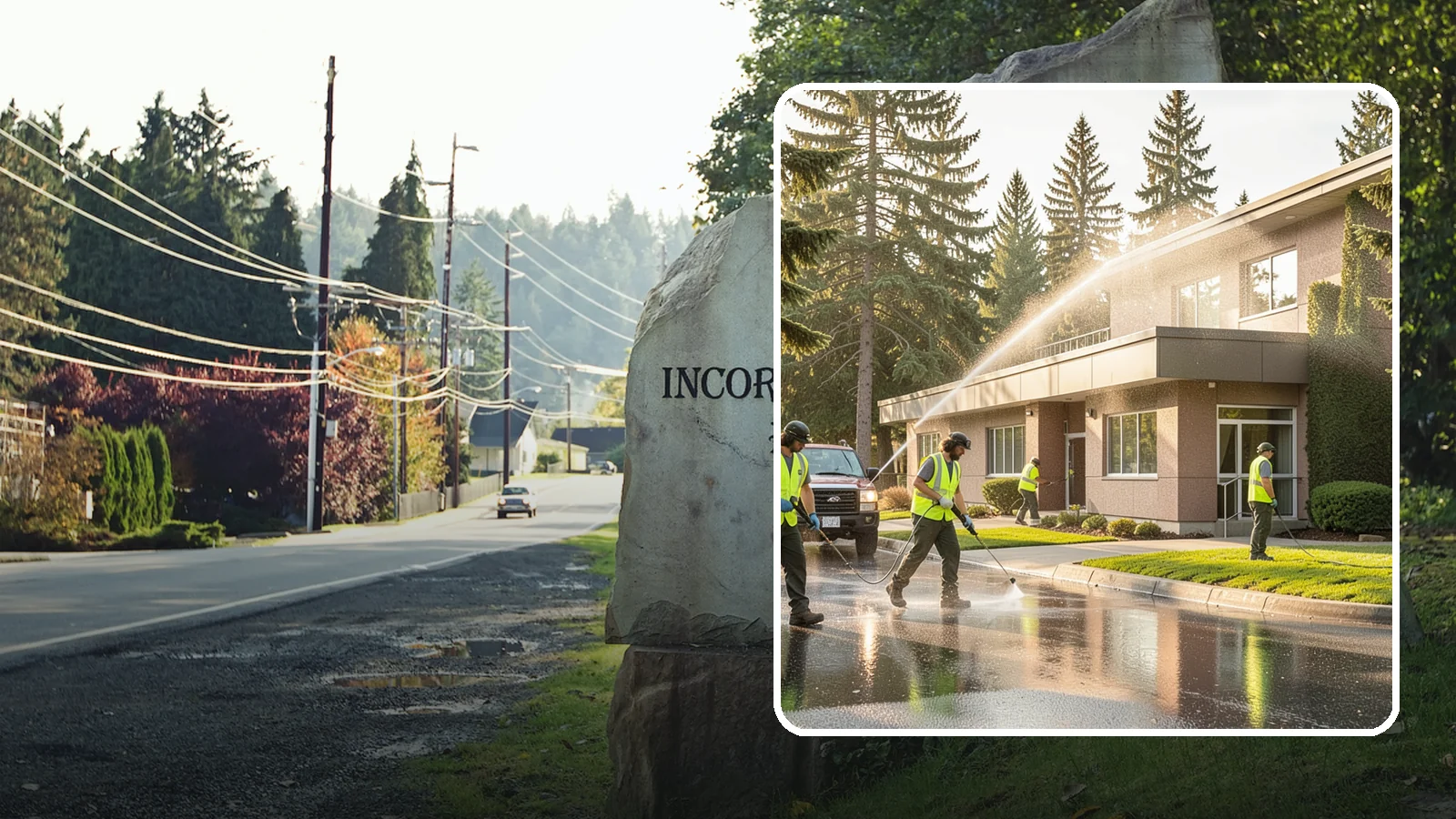 Facility Pressure Washing in Wilkeson, Pierce County, WA - Remove moss, grime, and buildup from facility exteriors and hardscapes to protect surfaces and public safety.