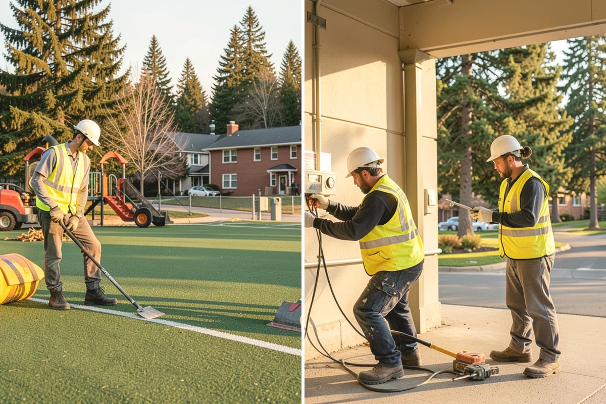 Facility Pressure Washing in Yarrow Point, King County, WA - Surface assessment and pressure and method selection