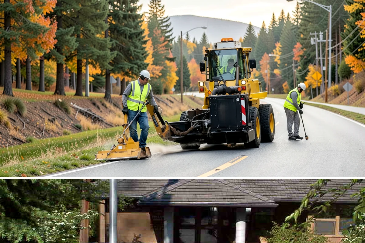 Facility Pressure Washing in Yarrow Point, King County, WA - Spring and early summer cleaning removes the moss and algae accumulated through the wet Northwest winter.
