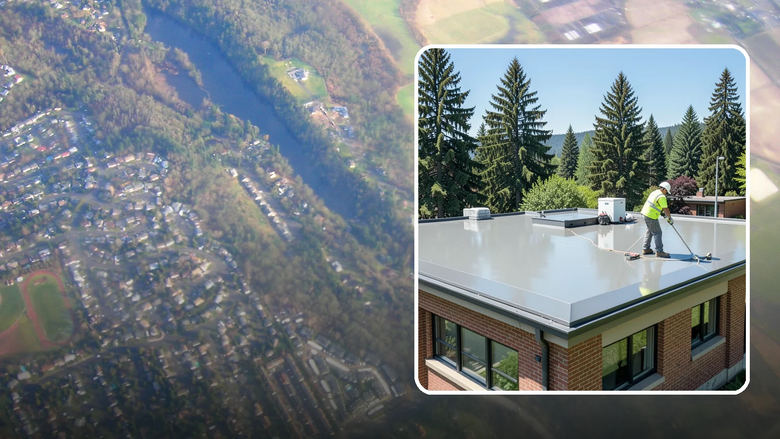 Facility Roof Coating in Algona, King County, WA - Apply reflective and waterproof coatings that restore aging low-slope roofs and defer full replacement costs.