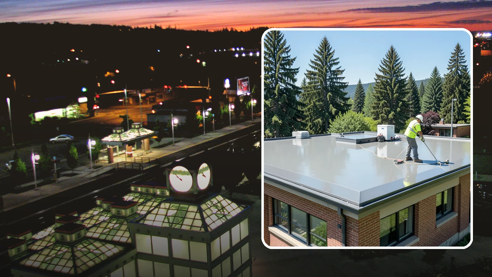 Facility Roof Coating in Auburn, King County, WA - Apply reflective and waterproof coatings that restore aging low-slope roofs and defer full replacement costs.
