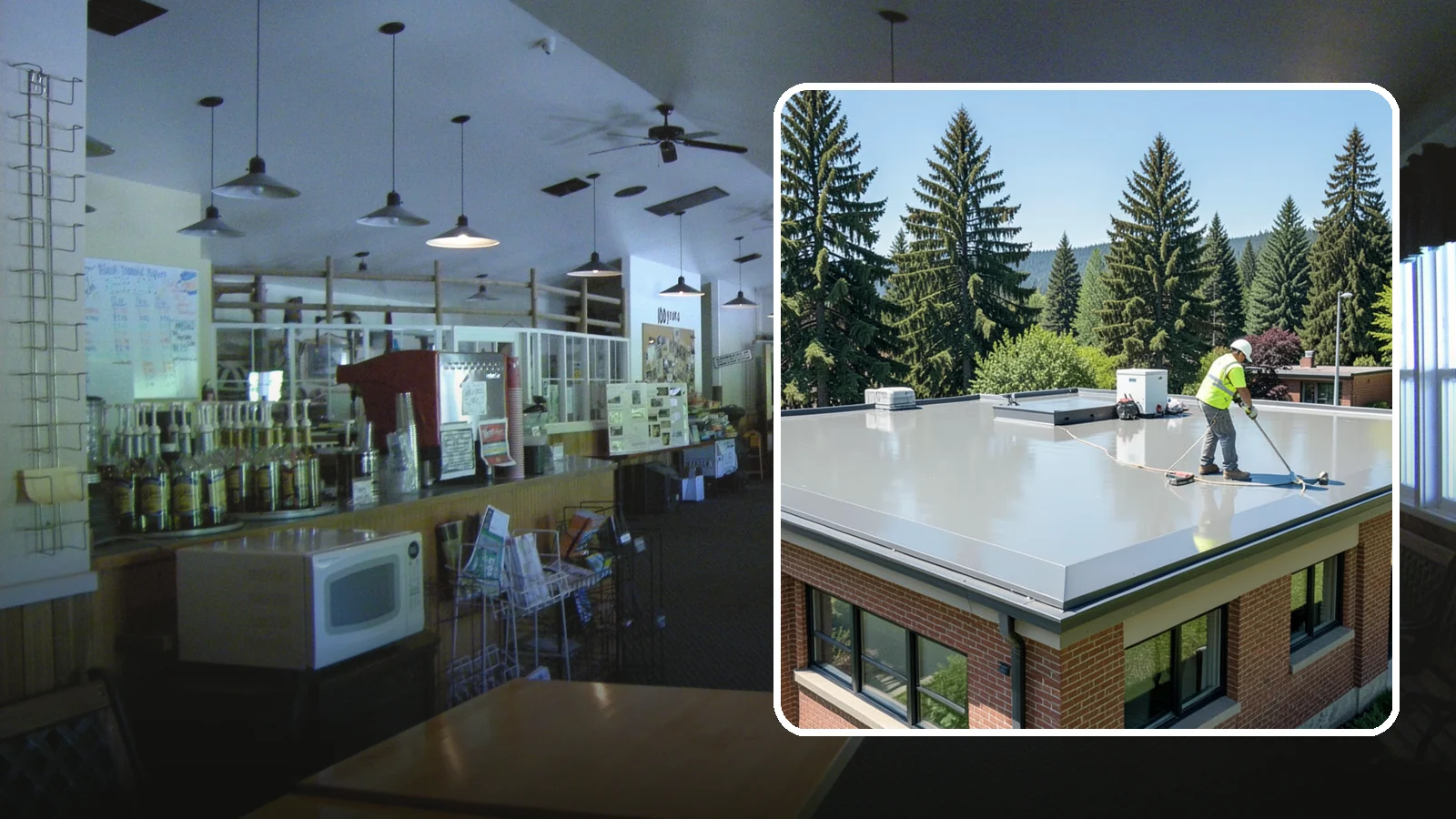 Facility Roof Coating in Black Diamond, King County, WA - Apply reflective and waterproof coatings that restore aging low-slope roofs and defer full replacement costs.