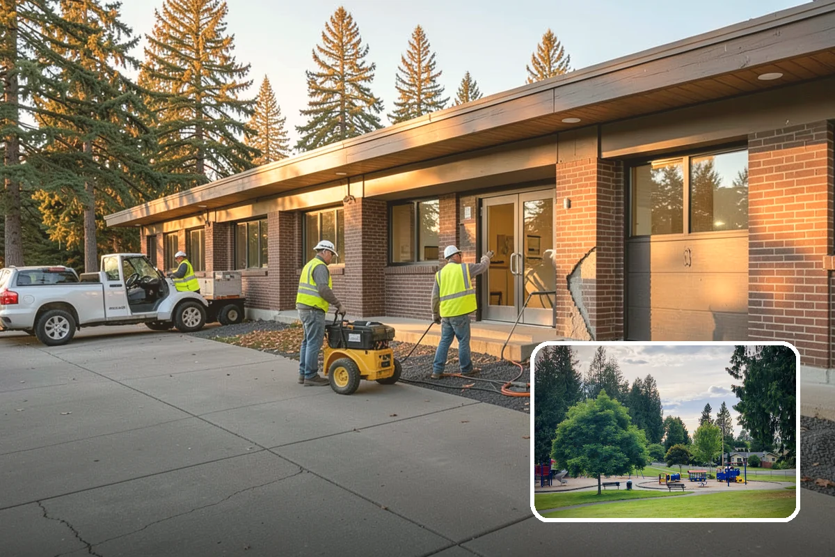 Facility Roof Coating in Bonney Lake, Pierce County, WA - Extends low-slope roof life at a fraction of replacement cost