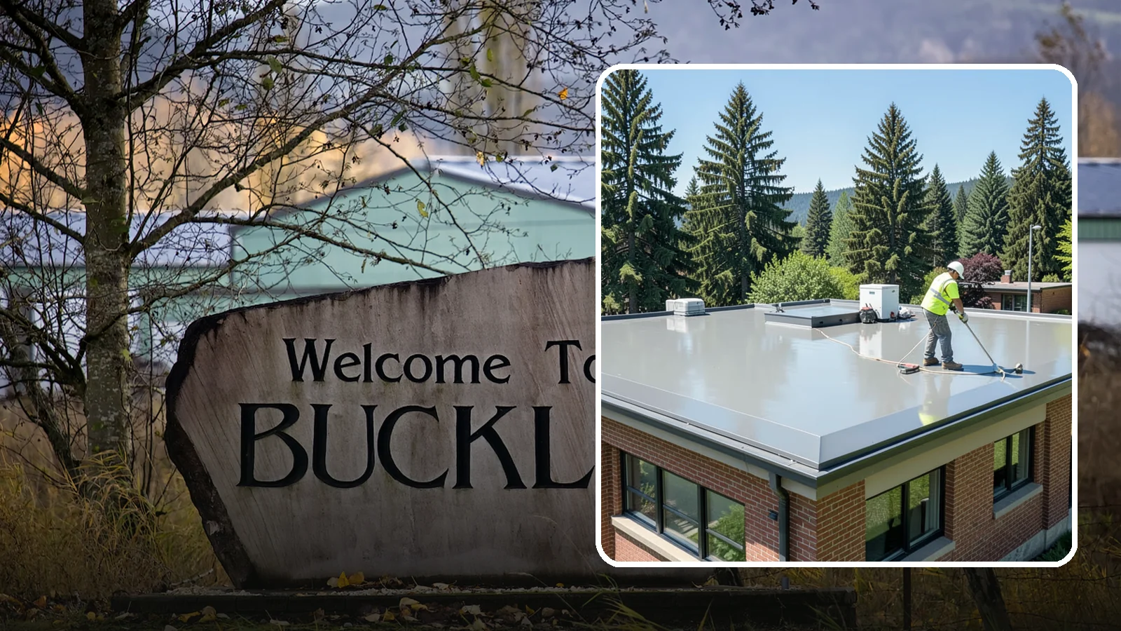 Facility Roof Coating in Buckley, Pierce County, WA - Apply reflective and waterproof coatings that restore aging low-slope roofs and defer full replacement costs.