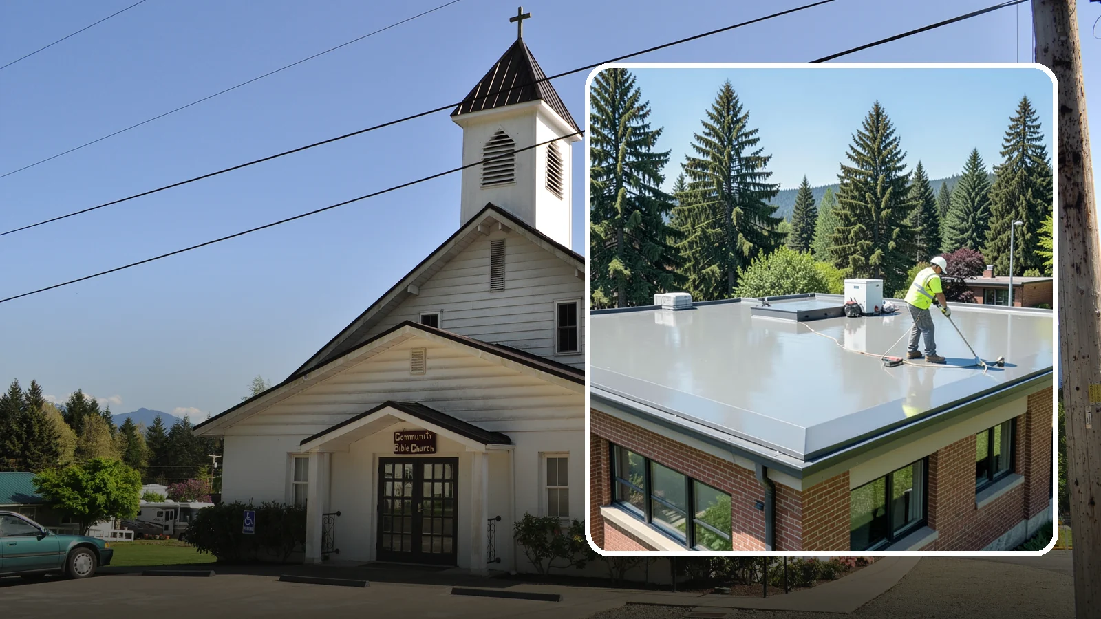 Facility Roof Coating in Concrete, Skagit County, WA - Apply reflective and waterproof coatings that restore aging low-slope roofs and defer full replacement costs.