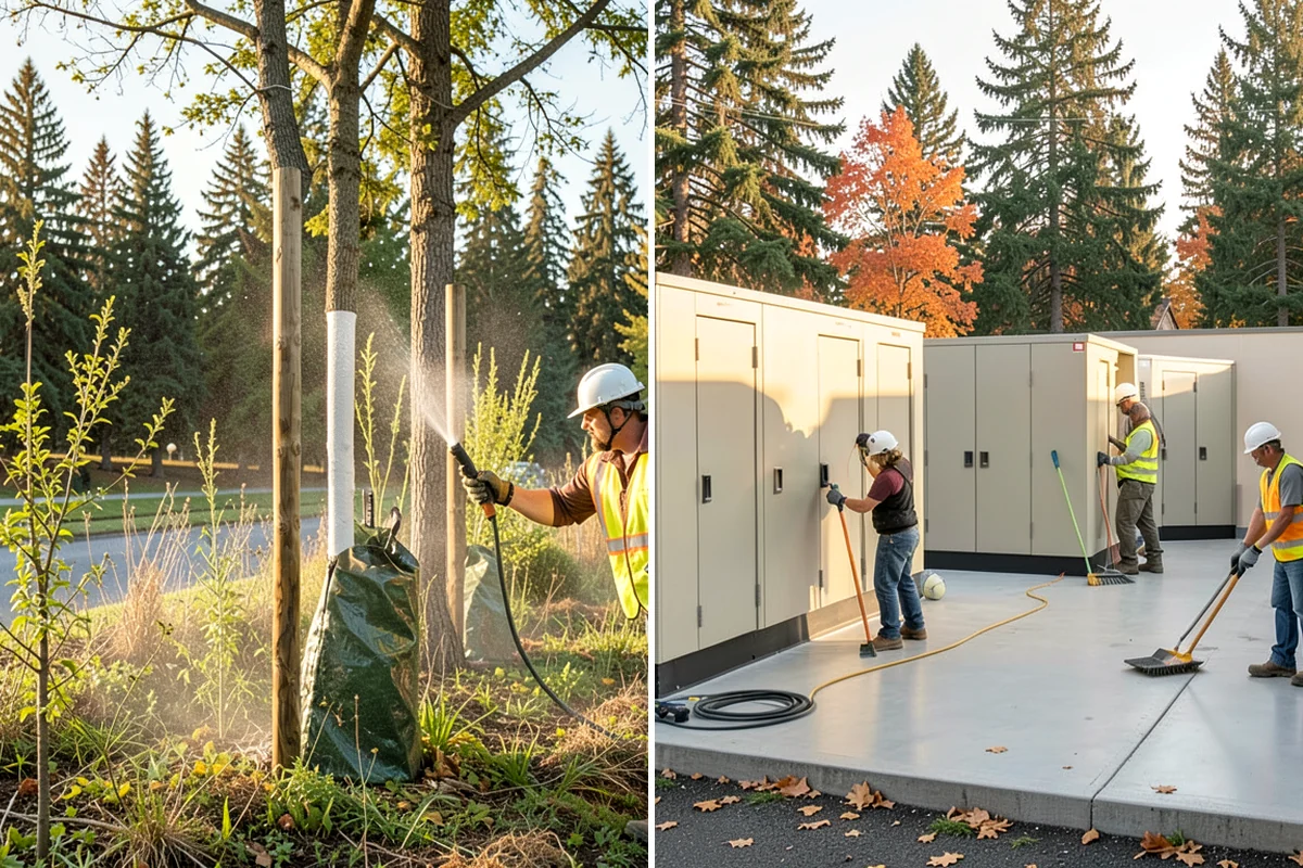 Facility Roof Coating in Concrete, Skagit County, WA - Substrate testing, adhesion sampling, and moisture check
