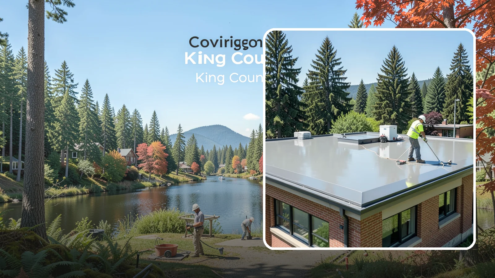 Facility Roof Coating in Covington, King County, WA - Apply reflective and waterproof coatings that restore aging low-slope roofs and defer full replacement costs.
