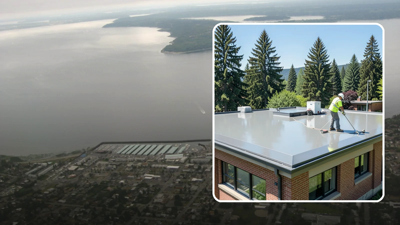 Facility Roof Coating in Des Moines, King County, WA - Apply reflective and waterproof coatings that restore aging low-slope roofs and defer full replacement costs.