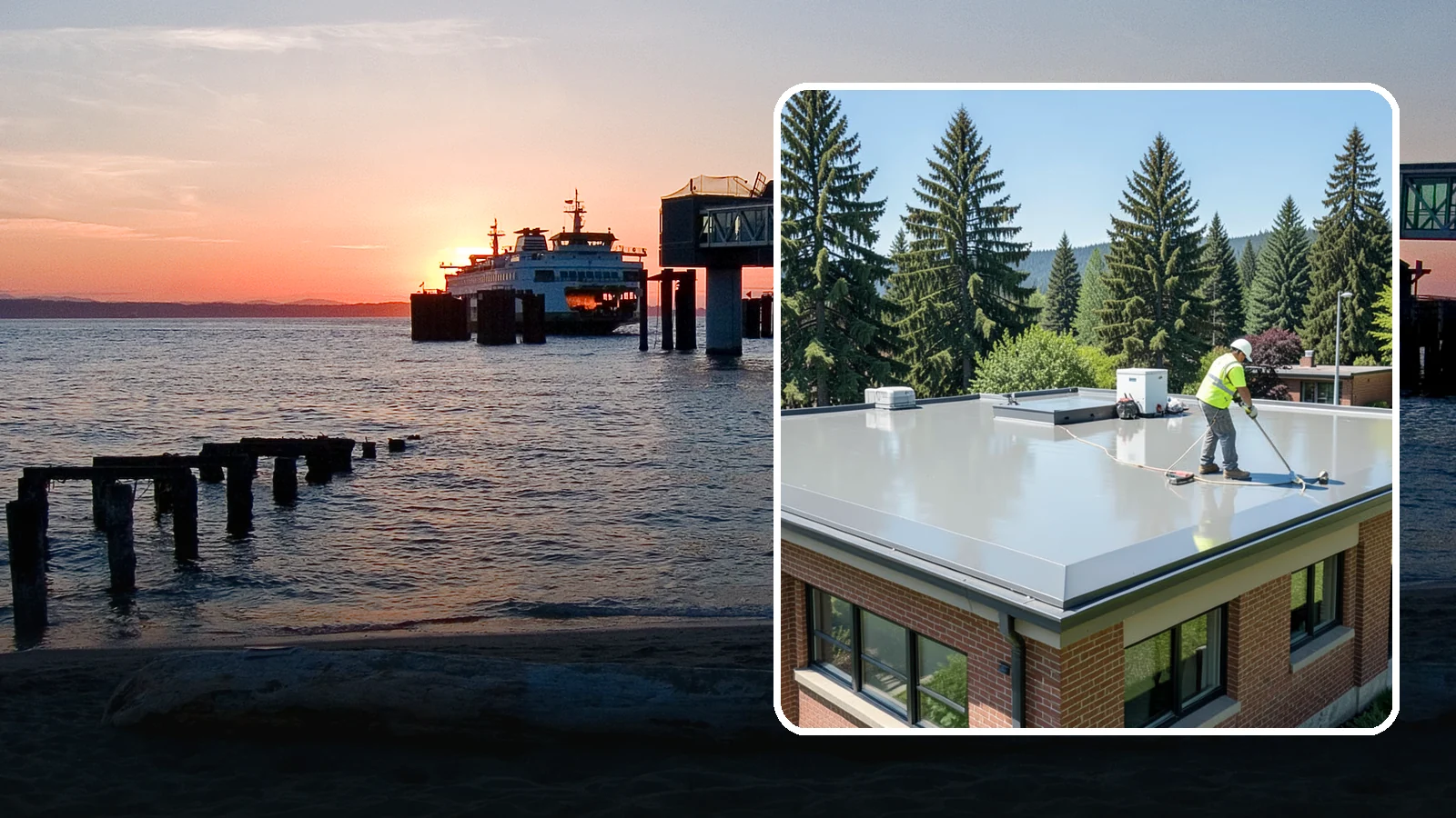 Facility Roof Coating in Edmonds, Snohomish County, WA - Apply reflective and waterproof coatings that restore aging low-slope roofs and defer full replacement costs.