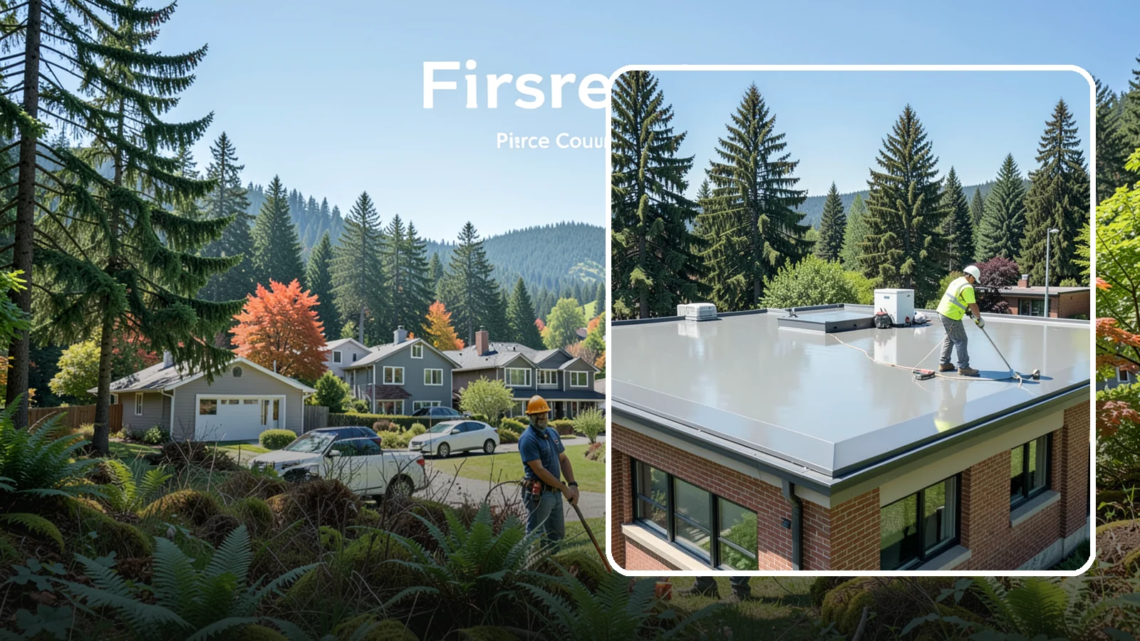Facility Roof Coating in Fircrest, Pierce County, WA - Apply reflective and waterproof coatings that restore aging low-slope roofs and defer full replacement costs.