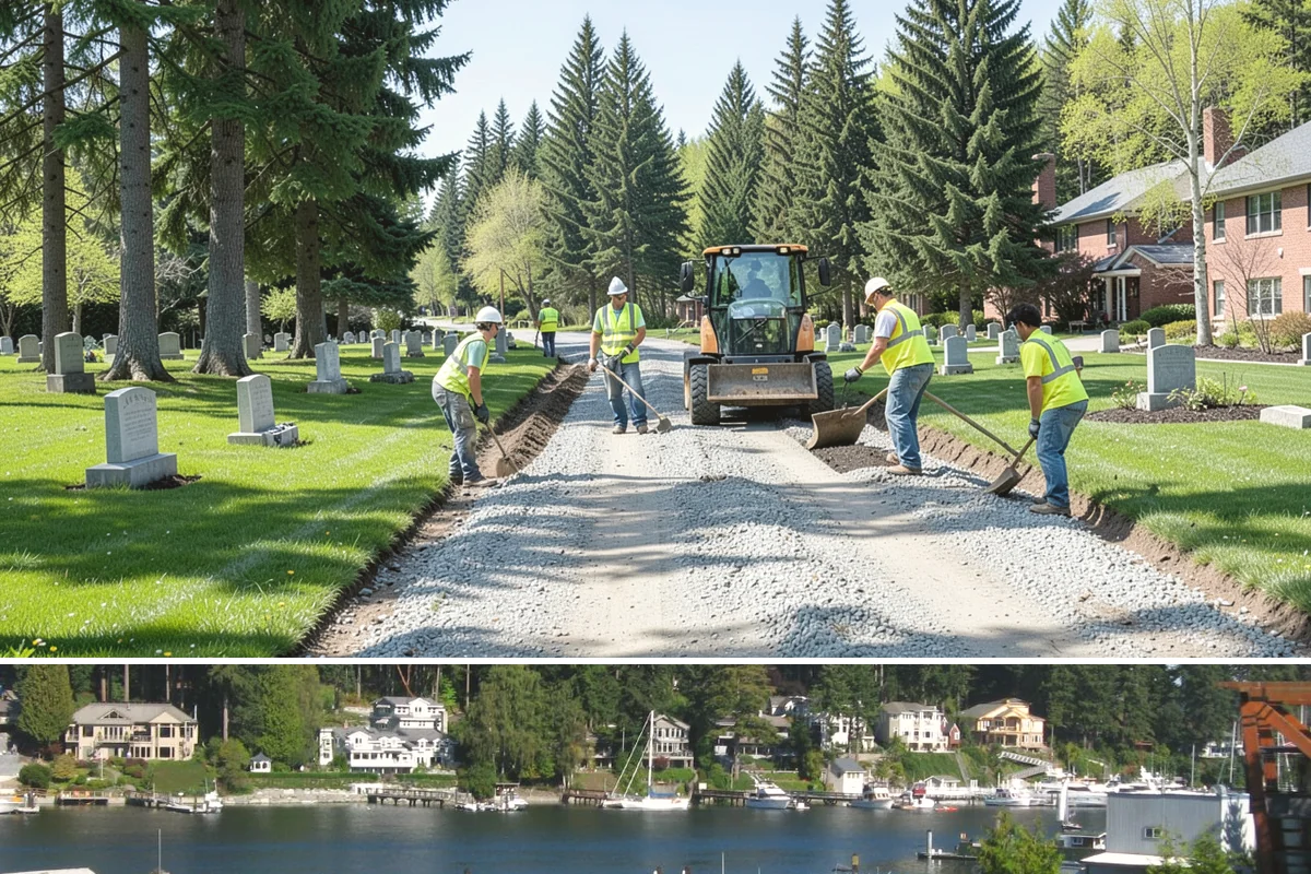 Facility Roof Coating in Gig Harbor, Pierce County, WA - Coatings require the warm, dry conditions of late spring through summer for proper cure and adhesion.