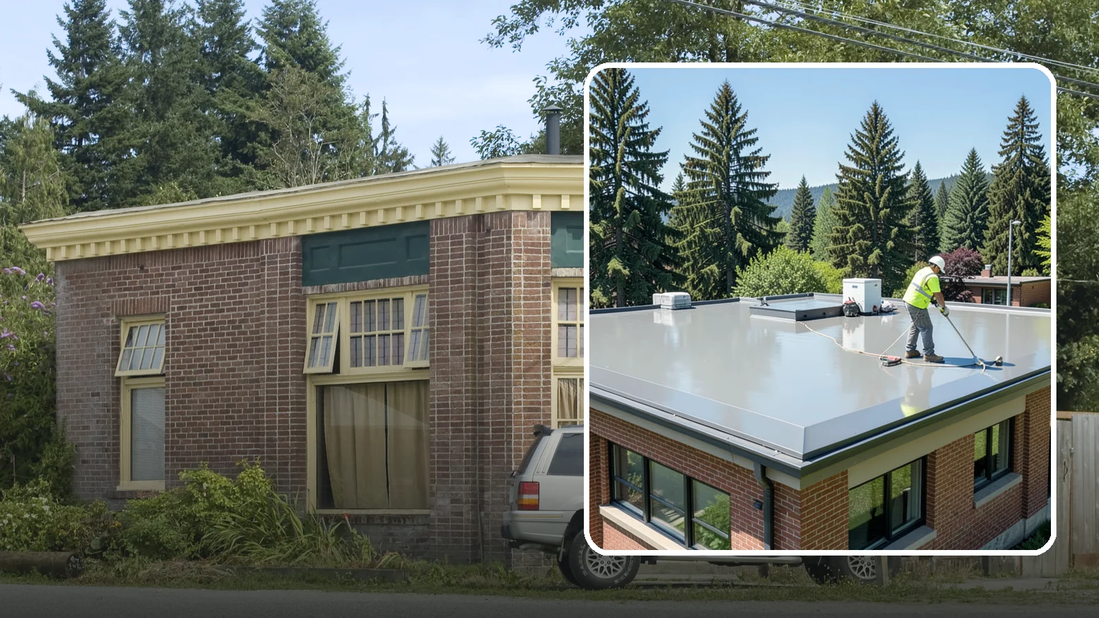 Facility Roof Coating in Hamilton, Skagit County, WA - Apply reflective and waterproof coatings that restore aging low-slope roofs and defer full replacement costs.