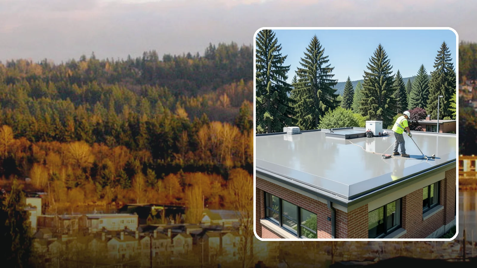 Facility Roof Coating in Kenmore, King County, WA - Apply reflective and waterproof coatings that restore aging low-slope roofs and defer full replacement costs.