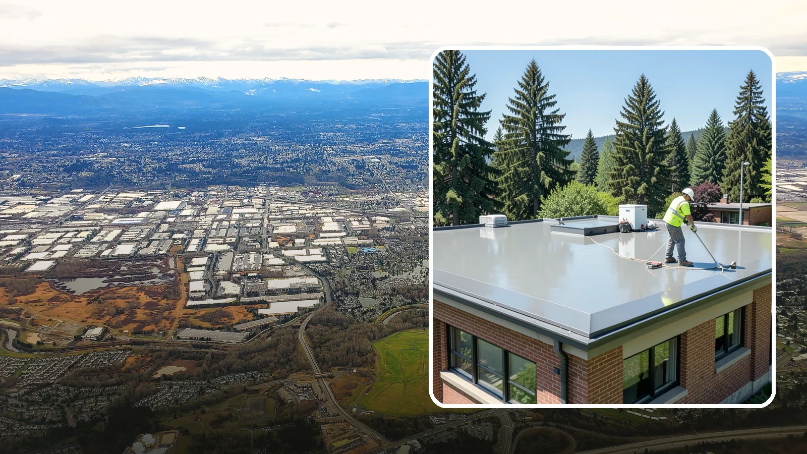 Facility Roof Coating in Kent, King County, WA - Apply reflective and waterproof coatings that restore aging low-slope roofs and defer full replacement costs.