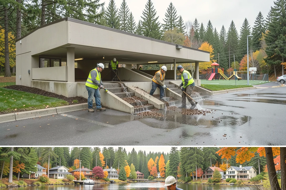 Facility Roof Coating in La Conner, Skagit County, WA - Coatings require the warm, dry conditions of late spring through summer for proper cure and adhesion.