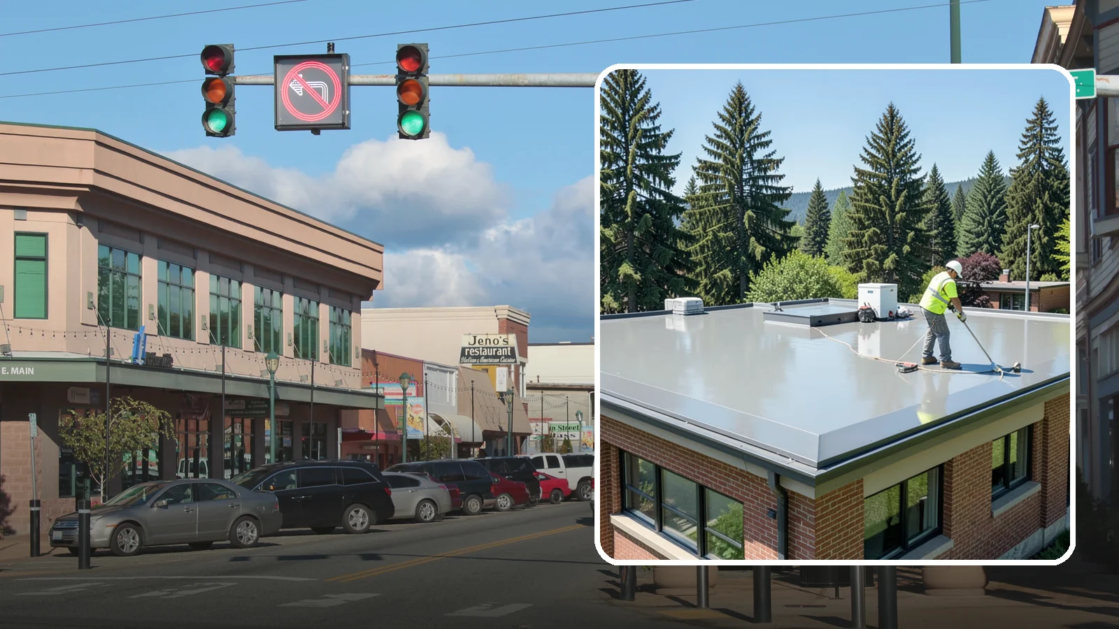 Facility Roof Coating in Monroe, Snohomish County, WA - Apply reflective and waterproof coatings that restore aging low-slope roofs and defer full replacement costs.