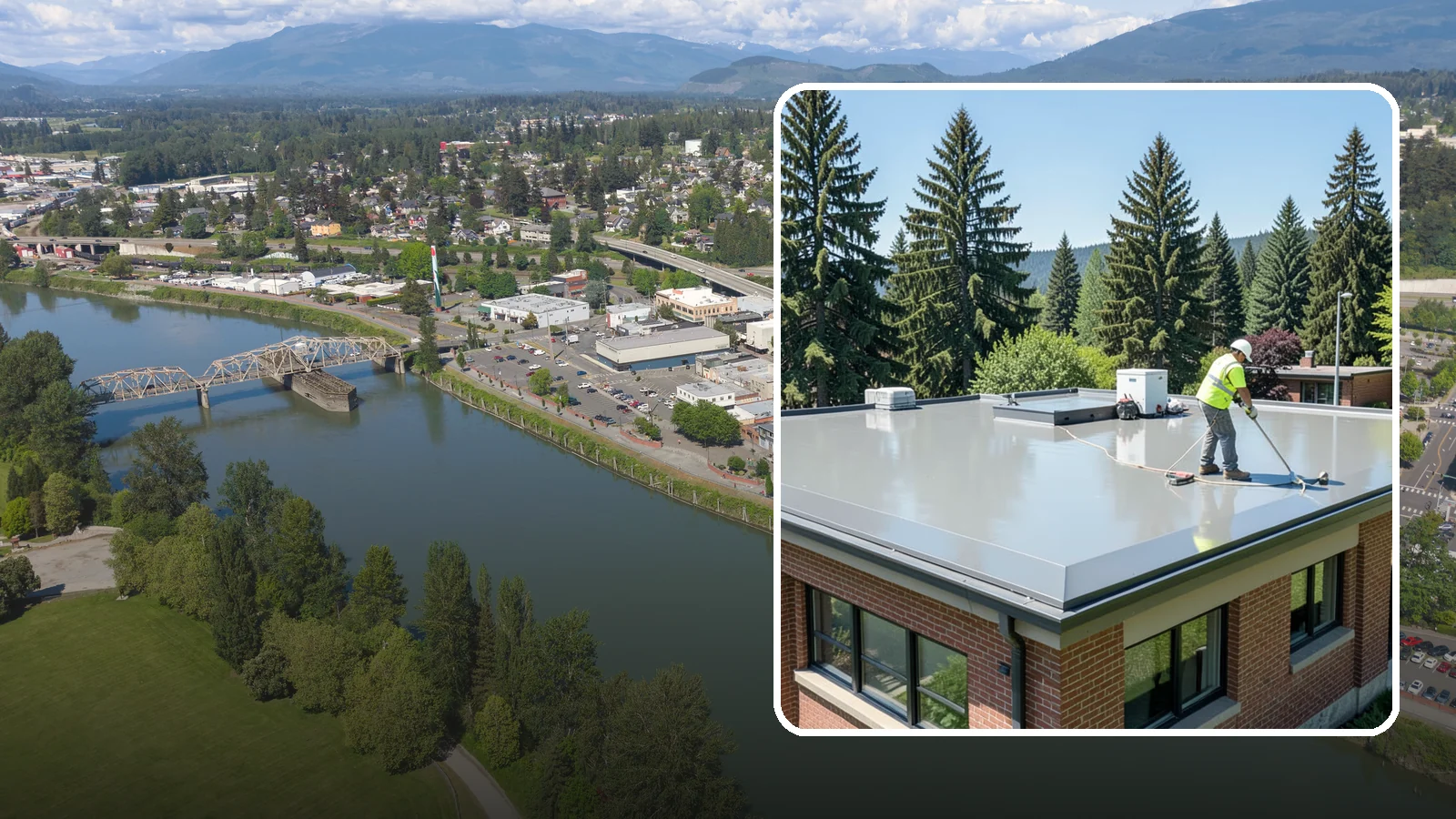 Facility Roof Coating in Mount Vernon, Skagit County, WA - Apply reflective and waterproof coatings that restore aging low-slope roofs and defer full replacement costs.