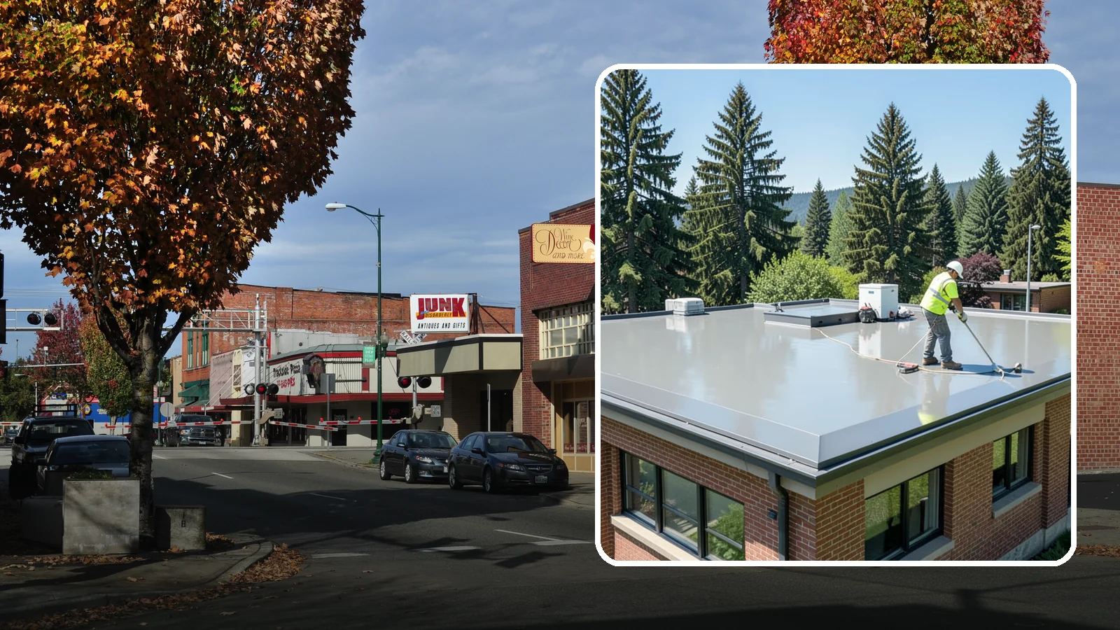 Facility Roof Coating in Puyallup, Pierce County, WA - Apply reflective and waterproof coatings that restore aging low-slope roofs and defer full replacement costs.