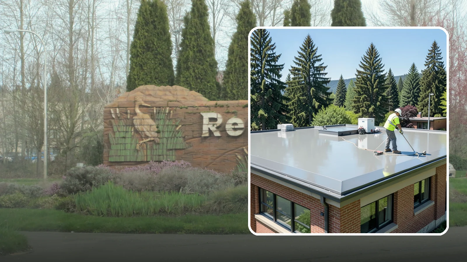 Facility Roof Coating in Renton, King County, WA - Apply reflective and waterproof coatings that restore aging low-slope roofs and defer full replacement costs.