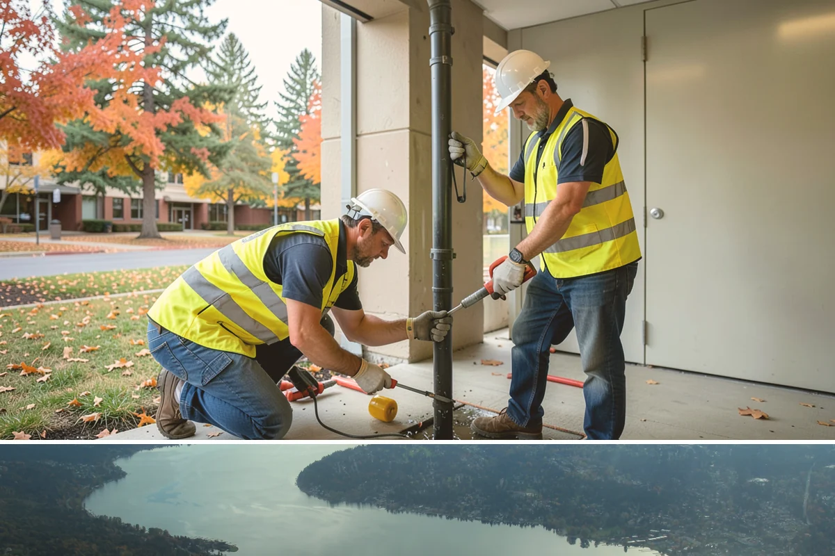 Facility Roof Coating in Sammamish, King County, WA - Coatings require the warm, dry conditions of late spring through summer for proper cure and adhesion.