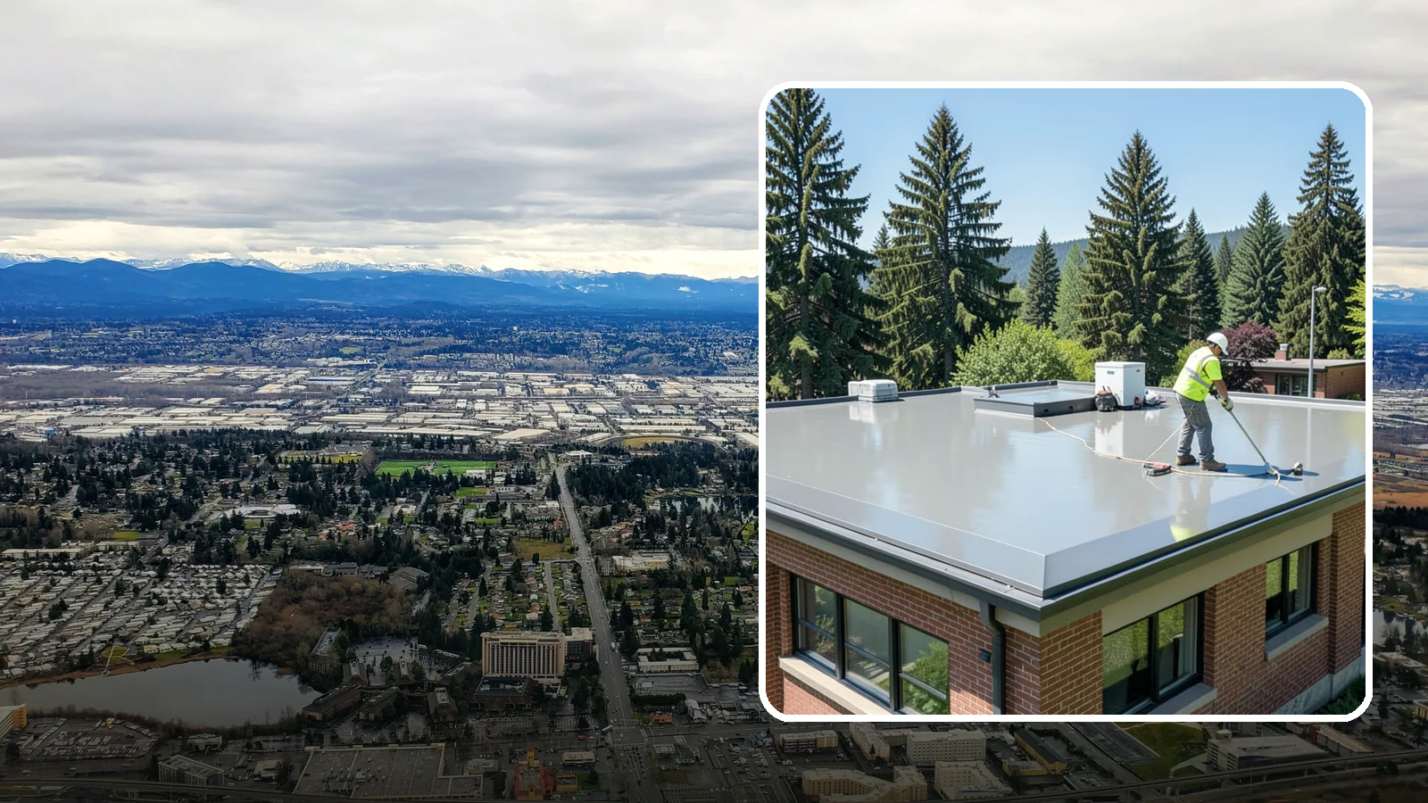 Facility Roof Coating in SeaTac, King County, WA - Apply reflective and waterproof coatings that restore aging low-slope roofs and defer full replacement costs.