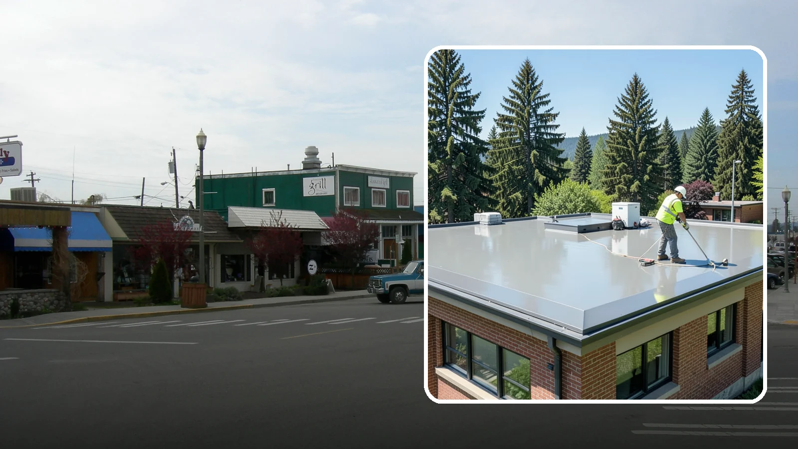 Facility Roof Coating in Stanwood, Snohomish County, WA - Apply reflective and waterproof coatings that restore aging low-slope roofs and defer full replacement costs.
